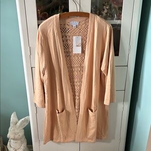 Joan Rivers sz XL Cardigan with Pockets nwt